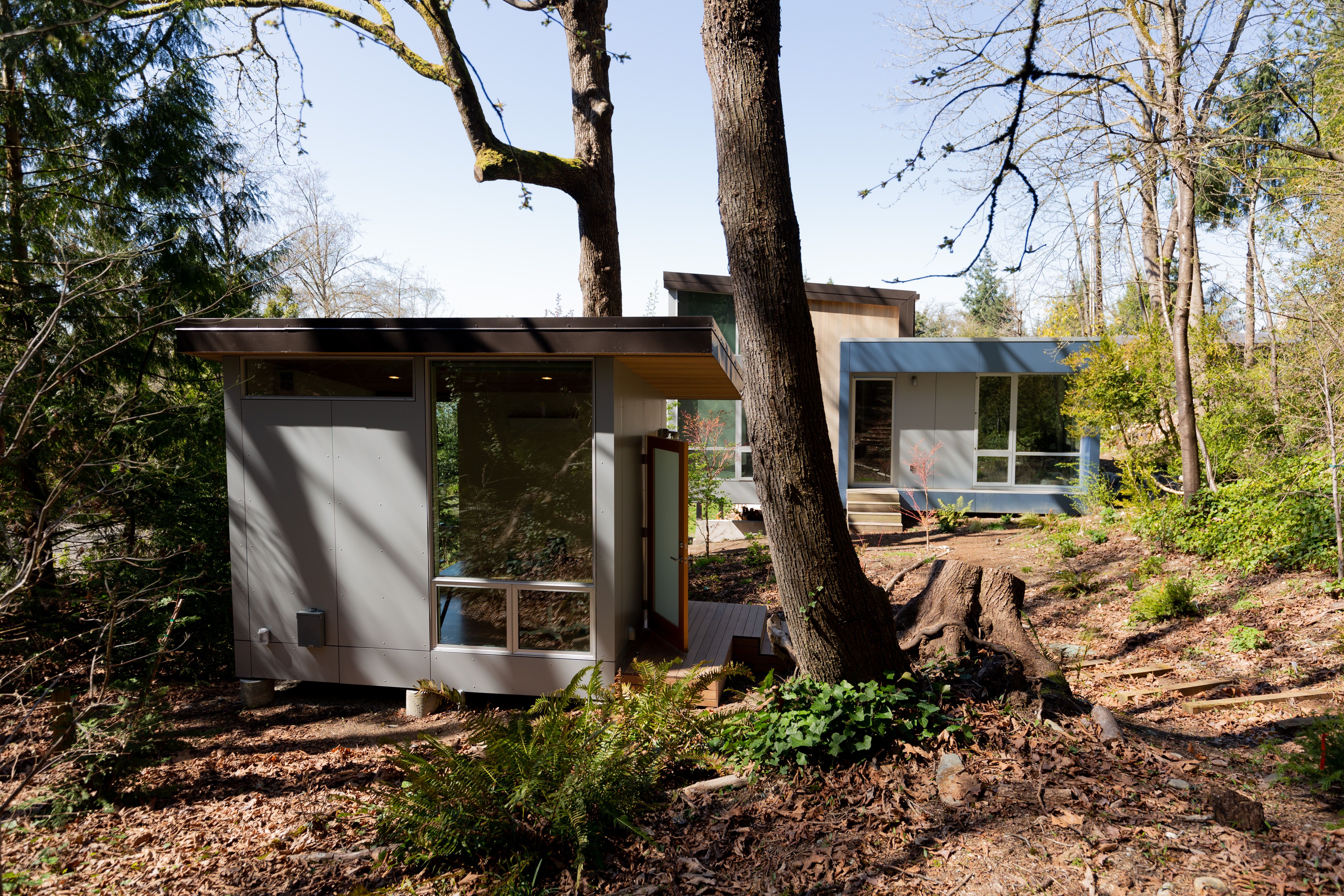 Exterior positioning relative to house