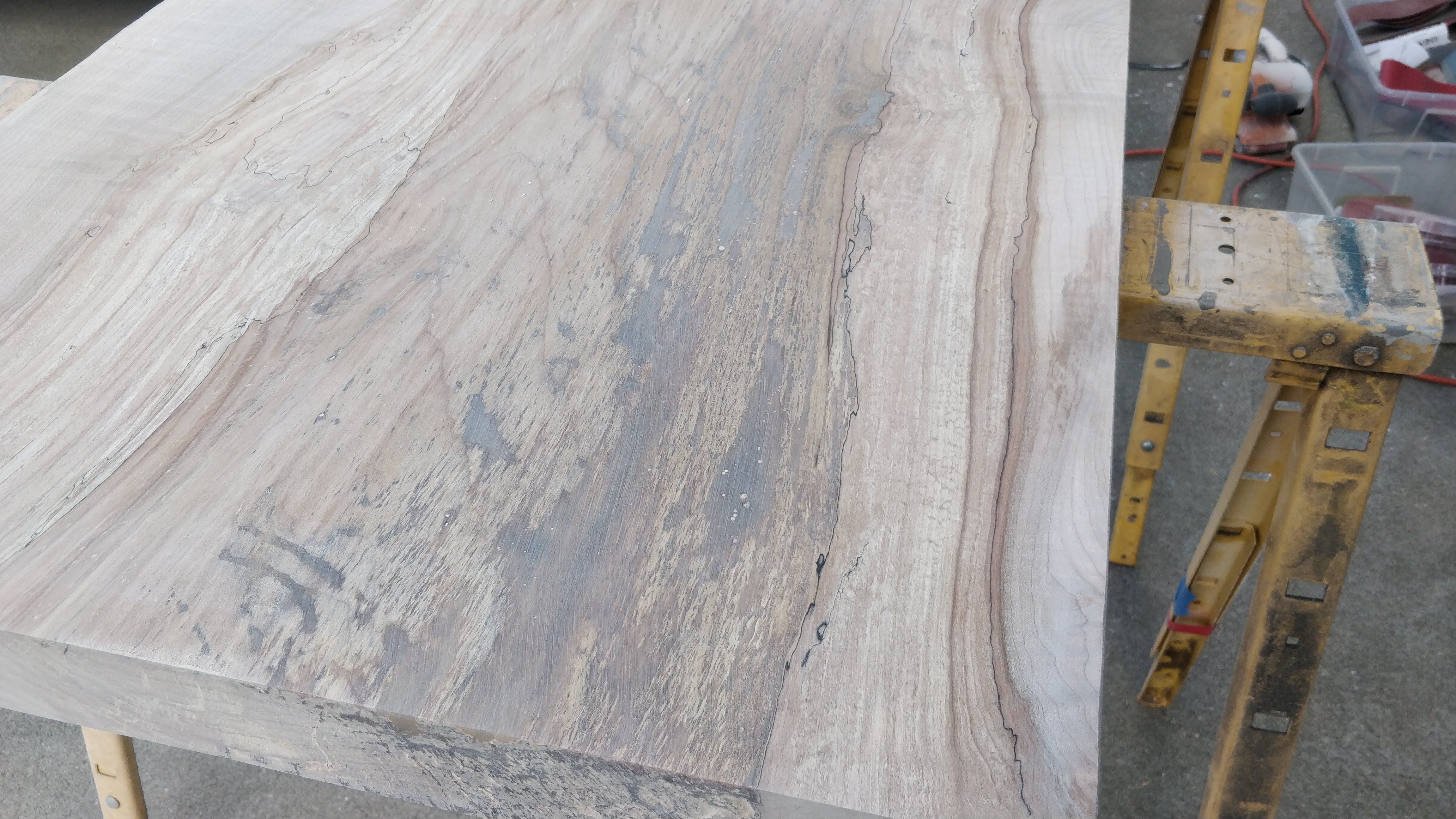 After 60-grit belt sanding