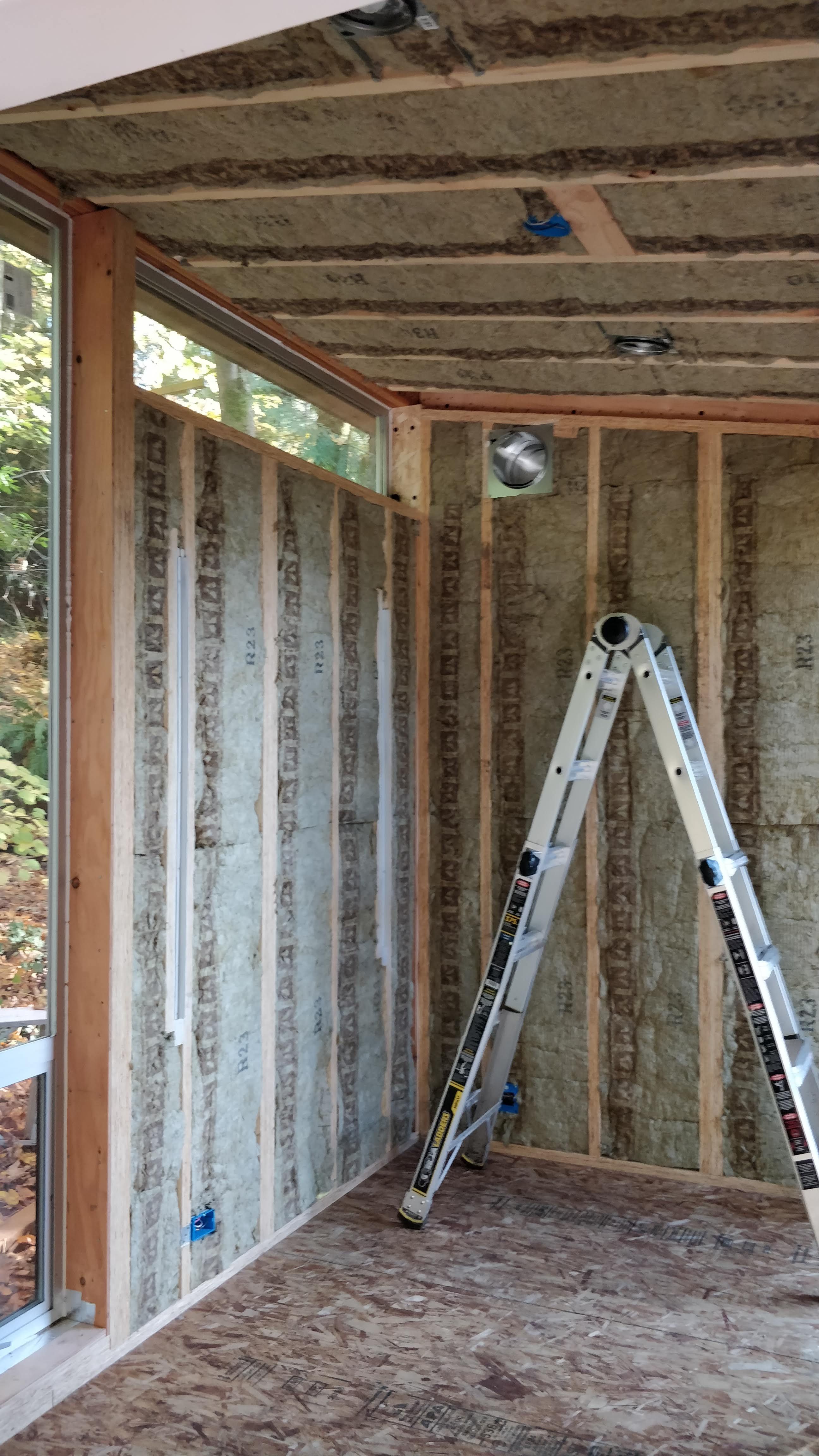 Completed insulation