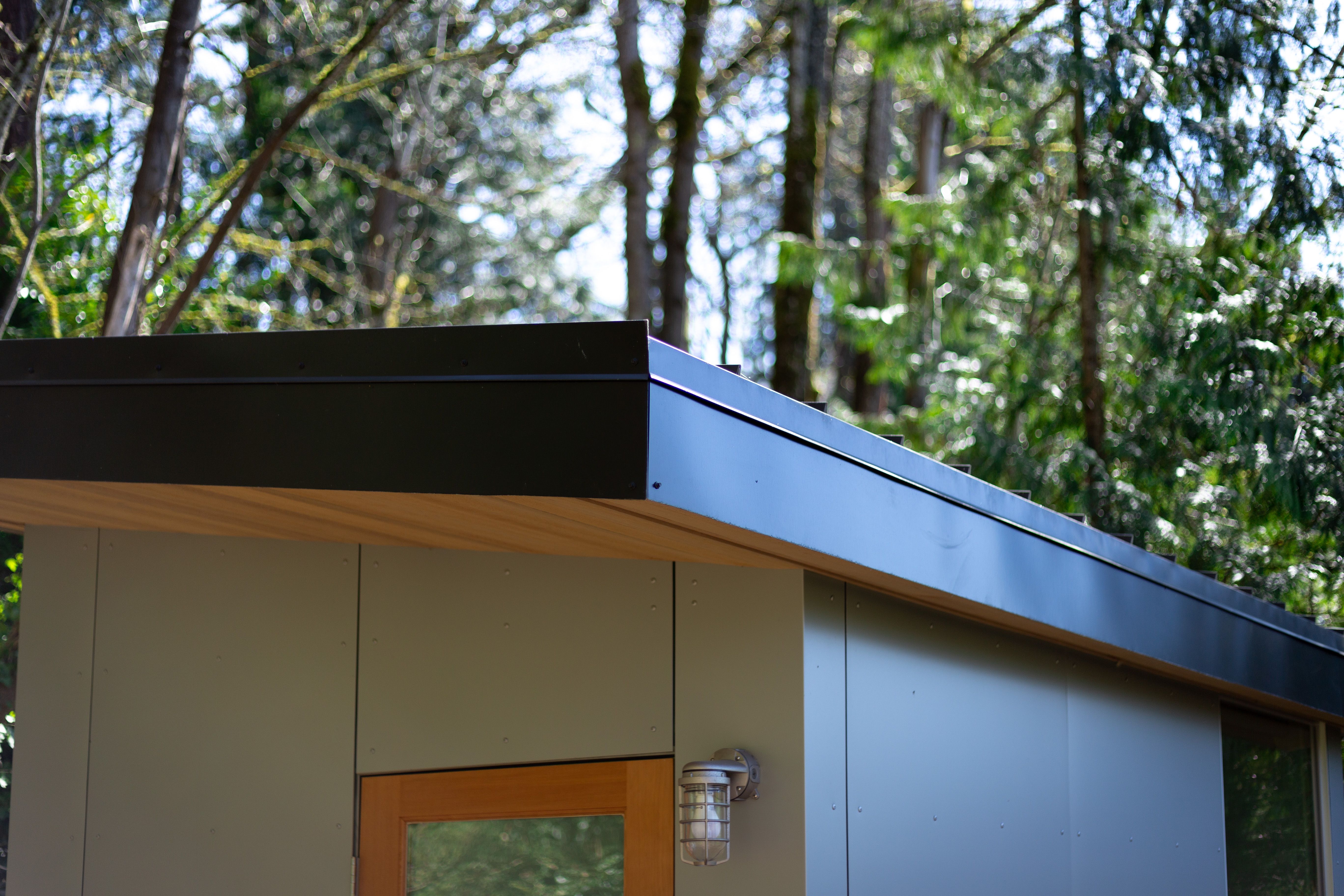 Finished roof close-up