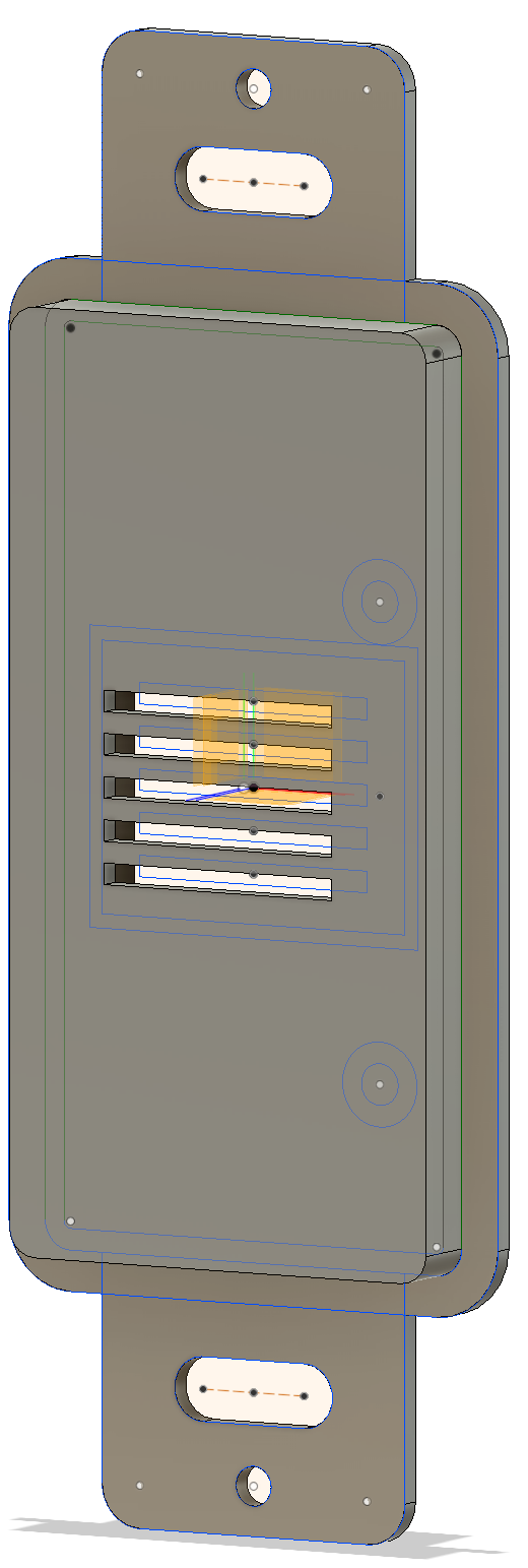 In-wall cover, front